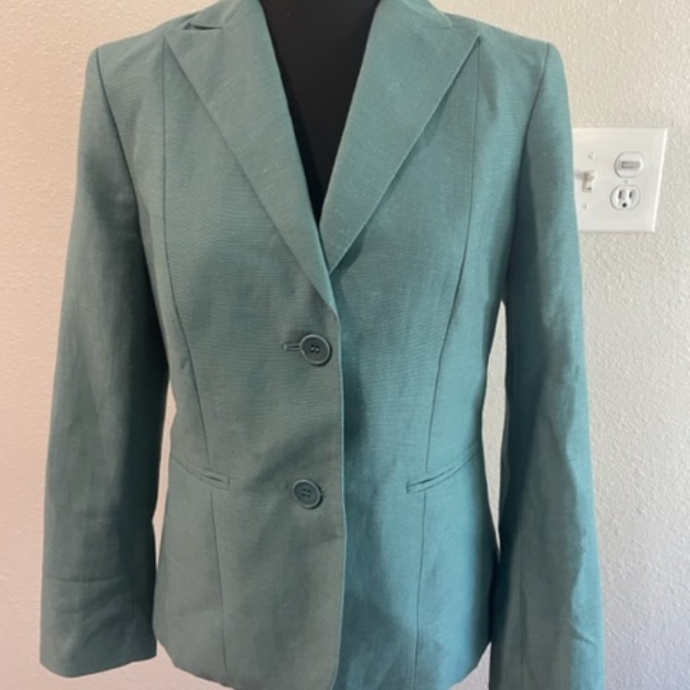 Talbot Blue Linen Blend Blazer/Jacket Size 4